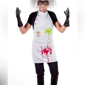 Adult Mad Scientist Costume with‎ Wig and Glasses
